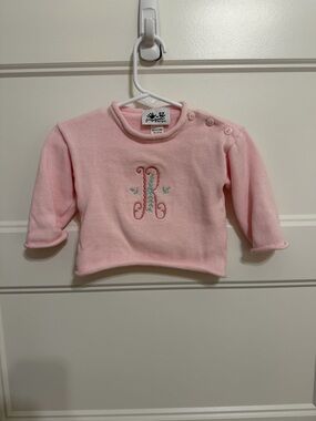 Pink Embroidered Ruffled Trim Baby Top